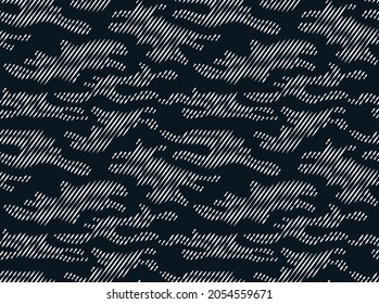 Seamless Modern Camouflage Abstract Pattern, Military Camouflage Repeat Pattern Design For Army Background, Printing Clothes, Fabrics, Sport T-shirts Jersey, Web Banners, Poster, Cards And Wallpaper