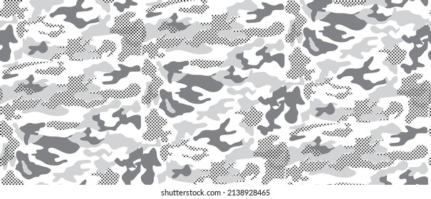 Seamless Modern Camouflage abstract pattern, Military Camouflage repeat pattern design for Army background, printing clothes, fabrics, sport jersey texture, web banners, poster, cards and wallpaper