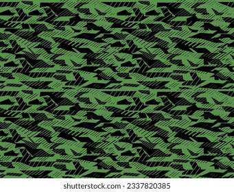 Seamless Modern Camouflage abstract pattern, Military Camouflage repeat pattern design for Army background, printing clothes, fabrics, sports jersey texture, web banners, poster, cards and wallpaper