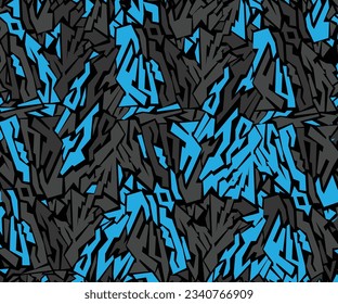 Seamless modern Camouflage abstract pattern, Military Camouflage repeat pattern design for Army background, printing clothes, fabrics, sport t-shirts jersey, web banners, posters, cards and wallpapers