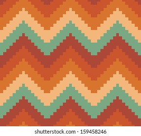 Seamless modern chevron zig zag pattern background