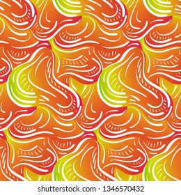 Seamless modern color play gradient pattern. Vector Liquid shape. Background with multi-color combinations graphic ornament. EPS10.