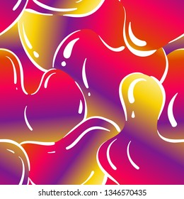 Seamless modern color play gradient pattern. Vector Liquid shape. Background with multi-color combinations graphic ornament. EPS10.