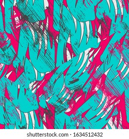 Seamless modern colorful background with chaotic shapes. 