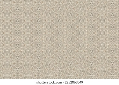 Seamless Modern Decorative Textile Monochrome Tile Print Symmetry Art Carpet Fabric Template Backdrop Wallpaper Graphic Texture Design Geometric Background Pattern