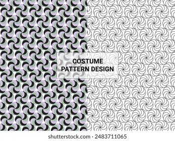 Seamless  Modern Eye-Catching Simple Costume Pattern Design
