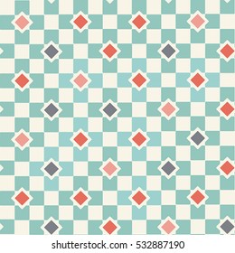 Seamless modern geometric pattern. Decorative textured background, vector illustration.