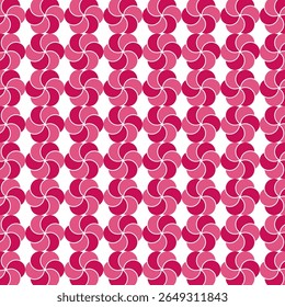 a seamless modern geometric pattern, featuring repeating floral or windmill motifs.