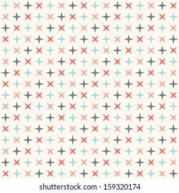 Seamless modern geometric polka rhombus pattern