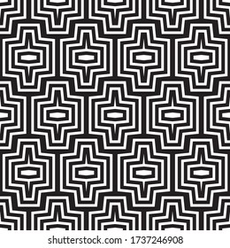 Seamless Modern Geometric Shape Pattern