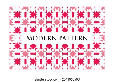 Seamless Modern Geometrical Vector on White Background