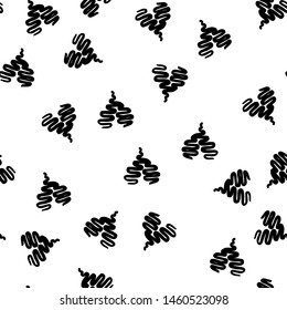 Seamless Modern grunge heart hand drawn set, great design for any purposes. Hand drawn doodle grunge heart set. Modern vector design. Seamless vector tile pattern. Doodle illustration