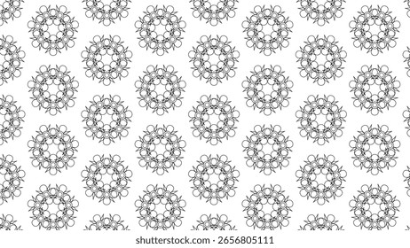 Modelo geométrico moderno inconsútil del line-art en formato blanco y negro del Vector, ideal para la marca de lujo, los fondos, y las interfaces del Web