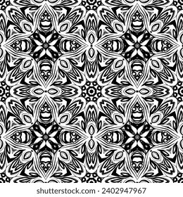 Patrón de fondo geométrico de mosaico moderno sin inconvenientes. Ilustración vectorial.