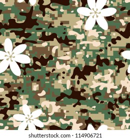 Seamless modern non combat camouflage pattern