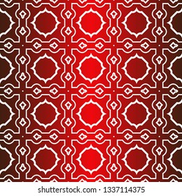 Seamless Modern Pattern. Art-Deco Geometric Background. Graphic Design. Vector Illustration. Idea for your presentation. wallpaper, page, advert. Red white color.