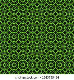 Seamless Modern Pattern. Art-Deco Geometric Background. Graphic Design. Vector Illustration. Green black color.