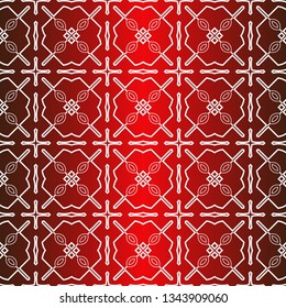 Seamless Modern Pattern. Art-Deco Geometric Background. Graphic Design. Vector Illustration. Idea for your presentation. wallpaper, page, advert. Red white color.