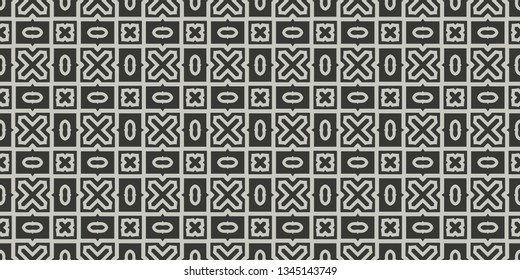 Seamless Modern Pattern. Art-Deco Geometric Background. Graphic Design. Vector Illustration. Grey charcoal color.