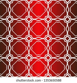 Seamless Modern Pattern. Art-Deco Geometric Background. Graphic Design. Vector Illustration. Idea for your presentation. wallpaper, page, advert. Red white color.
