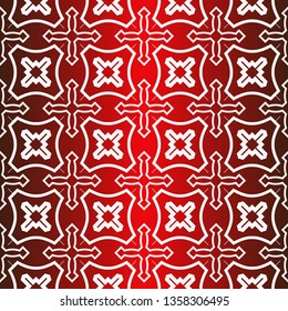Seamless Modern Pattern. Art-Deco Geometric Background. Graphic Design. Vector Illustration. Idea for your presentation. wallpaper, page, advert. Red white color.