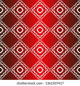 Seamless Modern Pattern. Art-Deco Geometric Background. Graphic Design. Vector Illustration. Idea for your presentation. wallpaper, page, advert. Red white color.