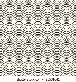 Seamless modern pattern can be used for wallpaper, website background, textile printing. Modern monochrome geometric texture.