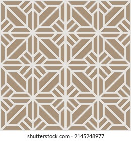 Seamless Modern Pattern with Interlocking Mosaic