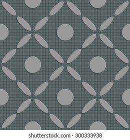 Seamless Modern Pattern. Vector Soft Background. Regular Gray Texture
