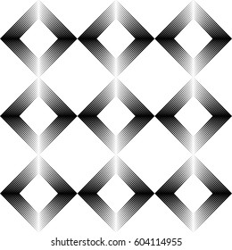 Fondo cuadrado moderno sin inconveniente. Patrón de moda monocromo vector