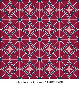 Seamless modern style burgundy design