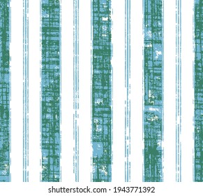 Seamless modern summer Green and blue striped pattern on a white background,