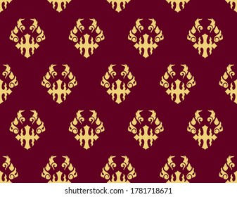 Seamless modern Thai pattern vector illustration