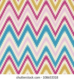 Seamless modern and trendy zig zag chevron background pattern