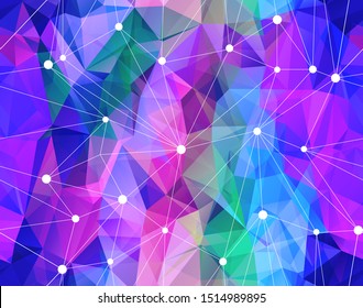 Seamless modern vector geometric background. Polygonal art. Web design background 