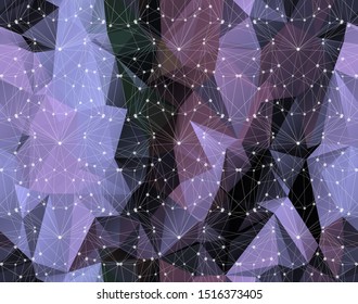 Seamless modern vector geometric background. Polygonal art. Web design background 
