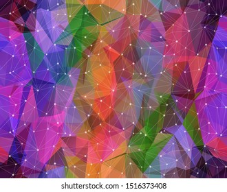 Seamless modern vector geometric background. Polygonal art. Web design background 