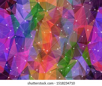 Seamless modern vector geometric background. Polygonal art. Web design background 