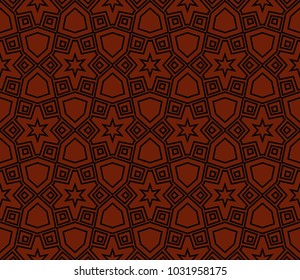 Seamless modern vector illustration with geometric ornament.