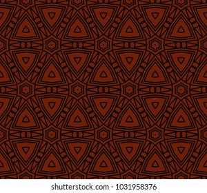Seamless modern vector illustration with geometric ornament.