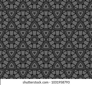 Seamless modern vector illustration with geometric ornament.