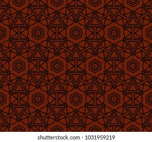 Seamless modern vector illustration with geometric ornament.