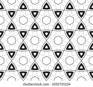 Seamless modern vector illustration with geometric ornament.