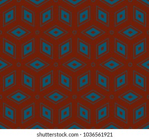 Seamless modern vector illustration with geometric ornament.