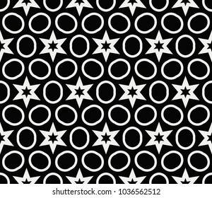 Seamless modern vector illustration with geometric ornament.