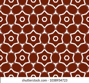 Seamless modern vector illustration with geometric ornament.