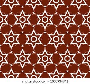 Seamless modern vector illustration with geometric ornament.