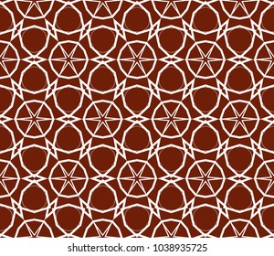 Seamless modern vector illustration with geometric ornament.