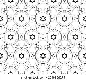 Seamless modern vector illustration with geometric ornament.