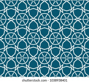 Seamless modern vector illustration with geometric ornament.